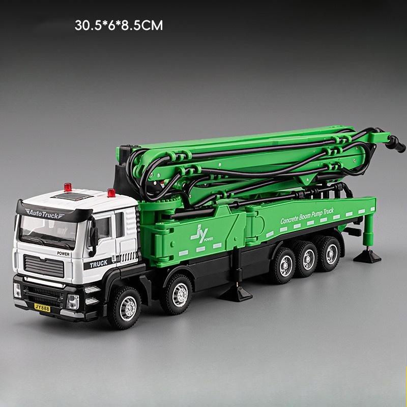 1:32 Scale Mud Pump Car Roadblock Truck Model Toy Doors Opened Transport Engineering Vehicle Models Toys Alloy Diecast Gifts