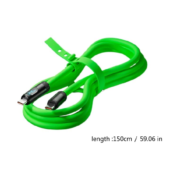 240W Silicone USB C Charging Cord With Digital Display Type C Cord For Rapid Charging And Seamlessly Data Sync