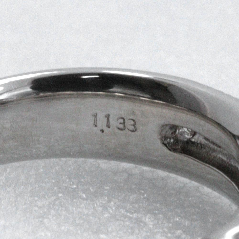 Ring Pt900Platinum/diamond #4.9(US Size) 8.8g Women Used