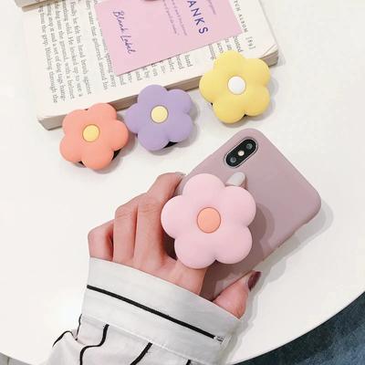 Cute Little Flower Mobile Phone Holder Universal Phone Socket Holder Extension Bracket Stretch Mobile Phone Holder Finger Bracke