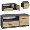 Tv Stand Bodo 1D1S Anthracyt-Wotan Tv Shelf Tv Chest Of Drawers