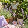 Elegant Indoor Hanging Decor Butterfly Faux Crystals Suncatcher with Hook, Sun Catcher for Windows, Sparkling Wind Glittering Window Chimes