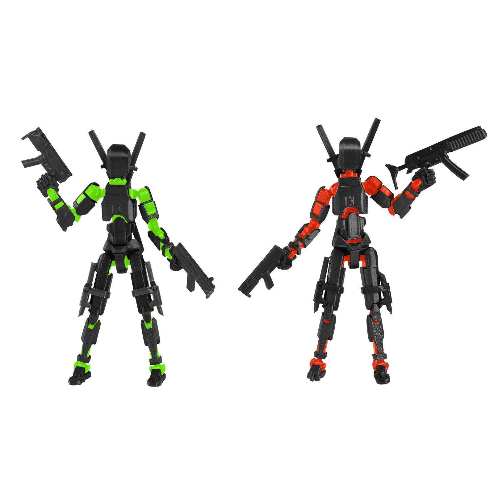 

Набор мобильных кукол, 3D-печатная мобильная кукла-робот Титан, подвижная мобильная кукла, подходит для коллекционеров, украшение рабочего стола One Size