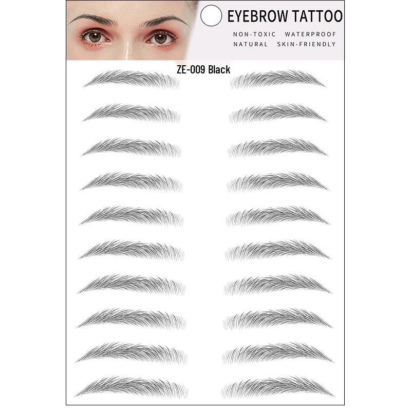 Zhengxiang 2025 Waterproof 6D Eyebrow Stickers - Realistic, Easy Makeup for a European, American, and Korean Style.