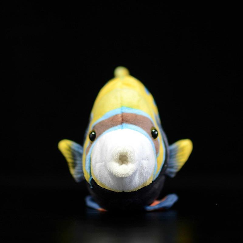 Cute Tropical Fish Regal Angelfish Plush Doll Simulation Sea Animal Fish Model Science Education Toy