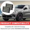2PCS 6500K Cool White LED License Plate Lights Assembly Clear Lens Tag Lamps Direct Fit Rear Mounting Replacement for 2014-2022 Dodge Durango