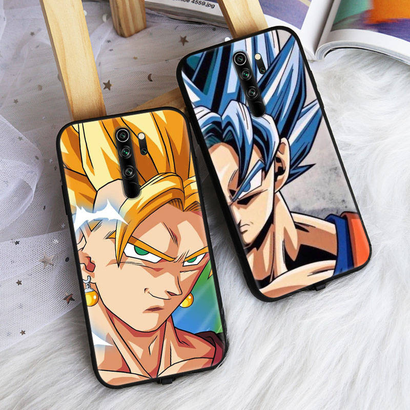 Black Case for Xiaomi Poco X6 X4 M5 M6 F5 F6 C65 C55 C50 C51 C40 Pro Redmi 14C A3X 13C 12C 11T 10A 9C Note 7 6 8A Plus W-86 Dragon Ball Super