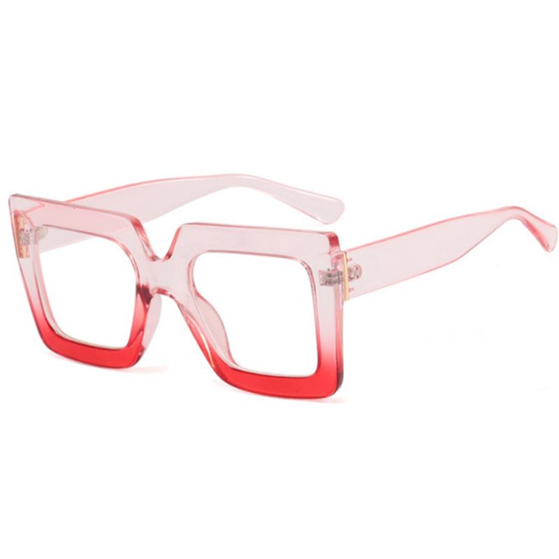 

Square Big Frame Clear Lens Glasses Myopia Nerd Spectacles Degree -0.5 -1.0 -2.0 to -6.0 Oversize Hyperopia +0.5 to +6.0 No degree 0