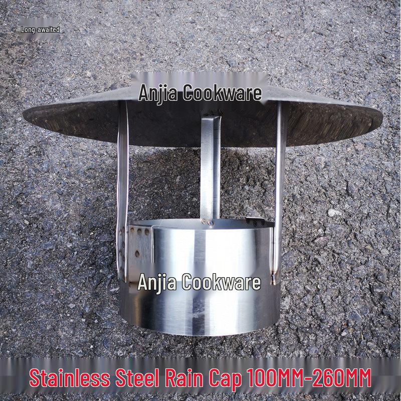 Stainless Steel Corrugated Elbows 100mm-220mm for Wood Stove Fireplace Rain Cap Smoke Exhaust