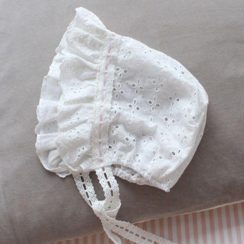 Summer Sweet Newborn Cap Child Wide Side Lace Lacing Hat Maternal and Child Princess Girls Hats