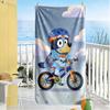 Bluey Beach Towel Super Soft & Absorbent Comfortable Lightweight Suitable for Sports, Travel, Swimming, Yoga, Bathroom, Beach, And Pool