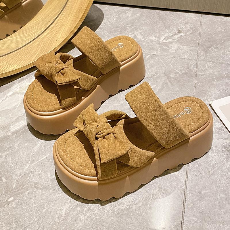 Fashion 7CM Casual Wedge Slippers Women New Summer Non Slip Platform Sandals Woman Open Toe Comfortable Female Chunky Beach Slippers