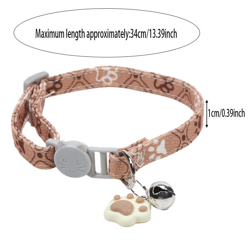 Cute & Stylish Cat Collars With Adjustable Buckle & Bell Pet Small and Medium Dog Collar High Quality