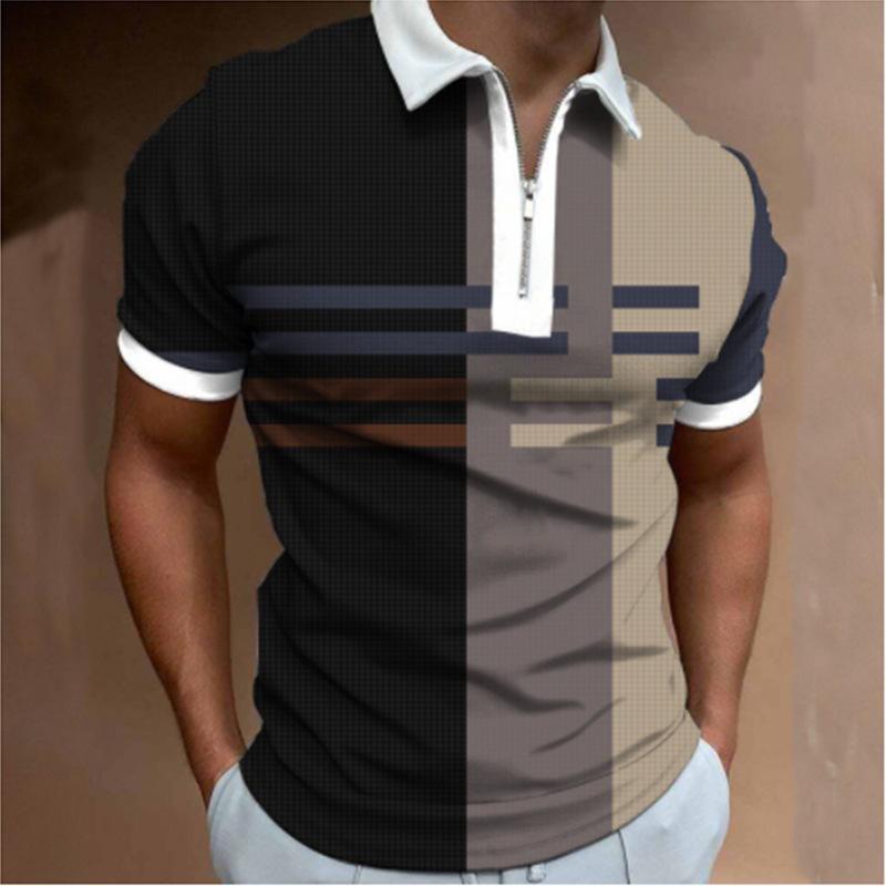 Men's Fashion Large Short Sleeve Hot Selling Men's High-quality Polo In Europe And America