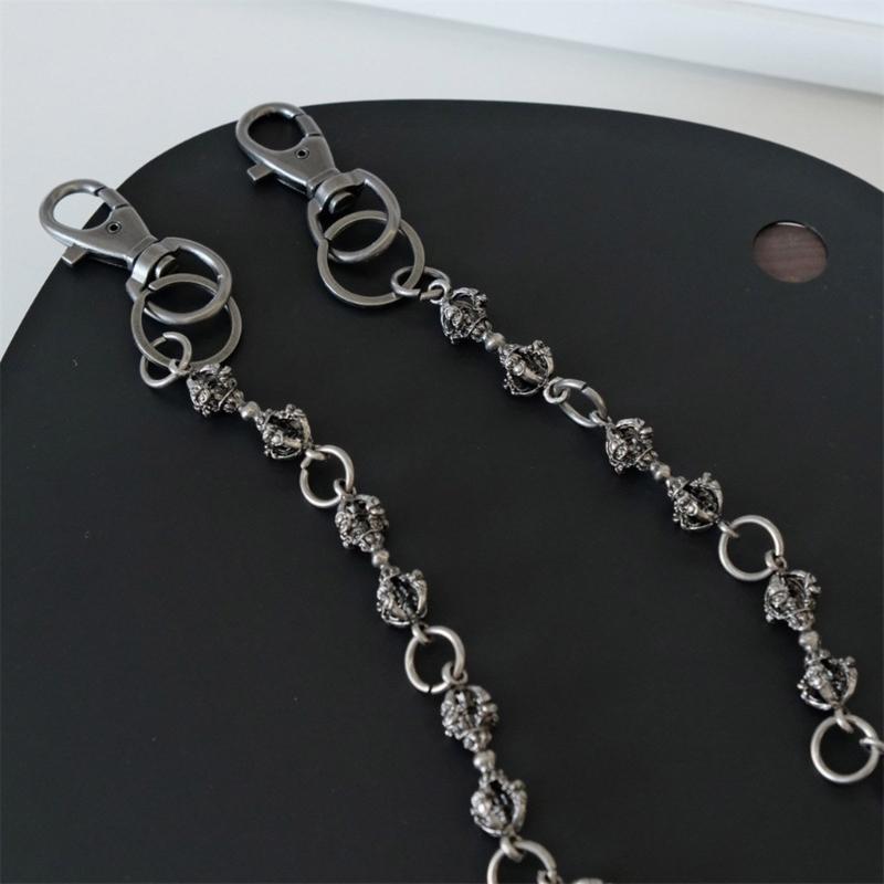 Fashionable Sturdy Alloy Punk Chain Featuring Powerful Designs Jewelry Accessory for Music Festivals and Parties