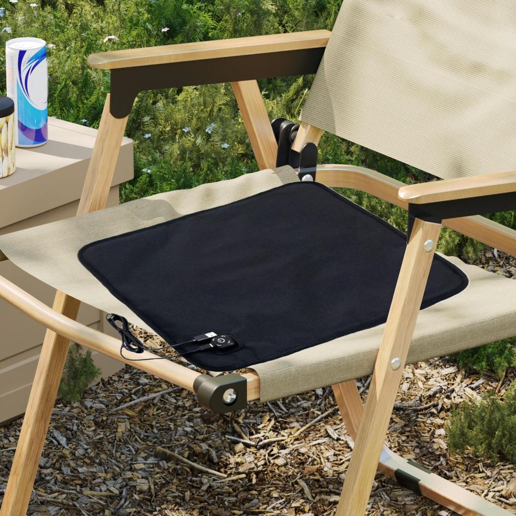 Chair Heating Pad 3 Temperature Settings Bleacher Mat USB Heated Stadium Seat For Office Outdoor Stadium Car Truck Camping