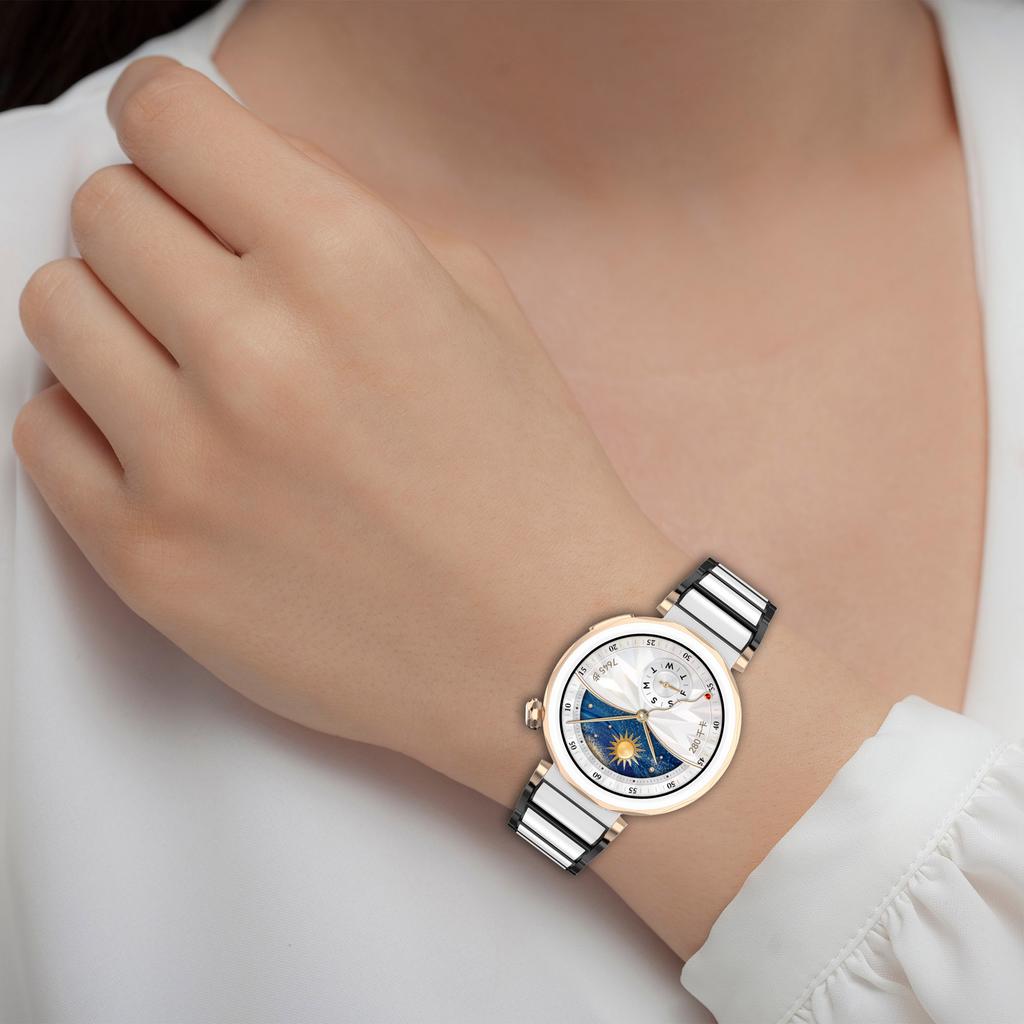 For Huawei Watch GT 5 41mm/GT 5 Pro 42mm Watch Band Ceramic+Zinc Alloy Wrist Strap