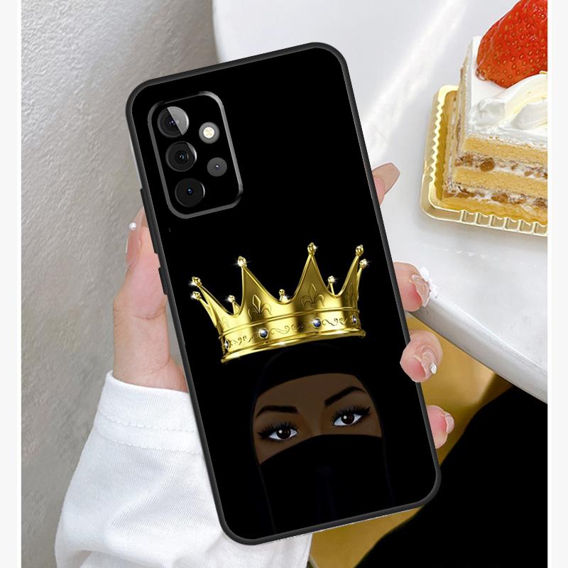 Niqab Königin Islamische Muslima Frau Hülle Für Samsung Galaxy A55 A35 A15 A14 A34 A54 A73 A53 A33 A23 A13 A12 A32 A52 A51 Hülle