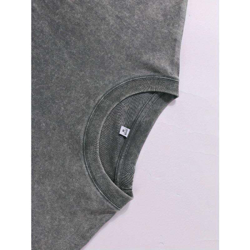 European Size Creative Letter Pattern Print for The Child of God, Featuring a Retro Trendy Design. This Fashionable Casual Round Neck Shirt