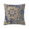 Colorful Lotus Mandala Cushion Cover 40x40cm Velvet Buddhism Flower Throw Pillow Case for Sofa Square Pillowcase Decoration