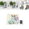 Beautifully Detailed 3d Mother's Day Card For Mum With Flower Van Theme