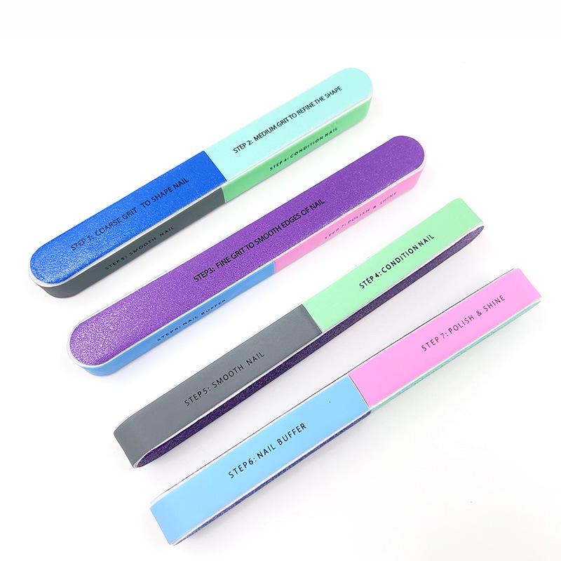 

Seven-Sided Multifunctional Nail Shaping and Polishing Tool