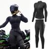 WOSAWE Women's Motorcycle Clothing Slim High Elastic Motorcycle Shirt Pants Full Body Soft Armor Protection Suit