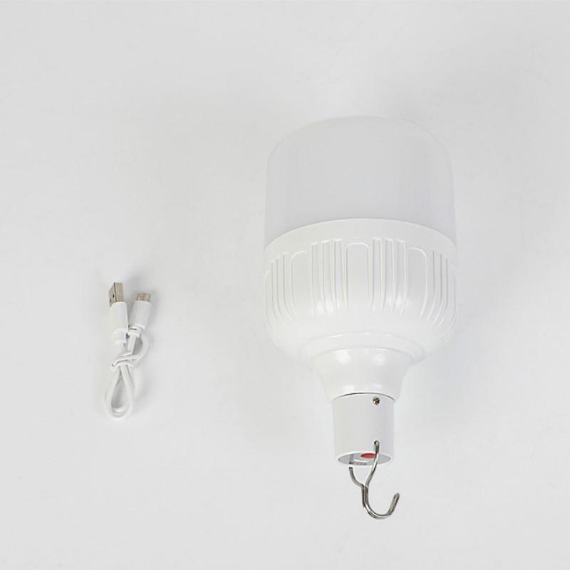 Solaire Ampoule DEL lampe rechargeable USB Urgence Night Market Lampe Camping