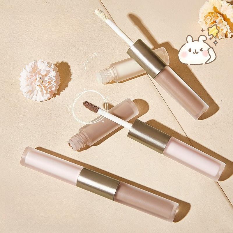Double Head Liquid High-gloss Grooming Stick Nose Shadow Profile Face Brightening Aegyo Sal Grooming Liquid