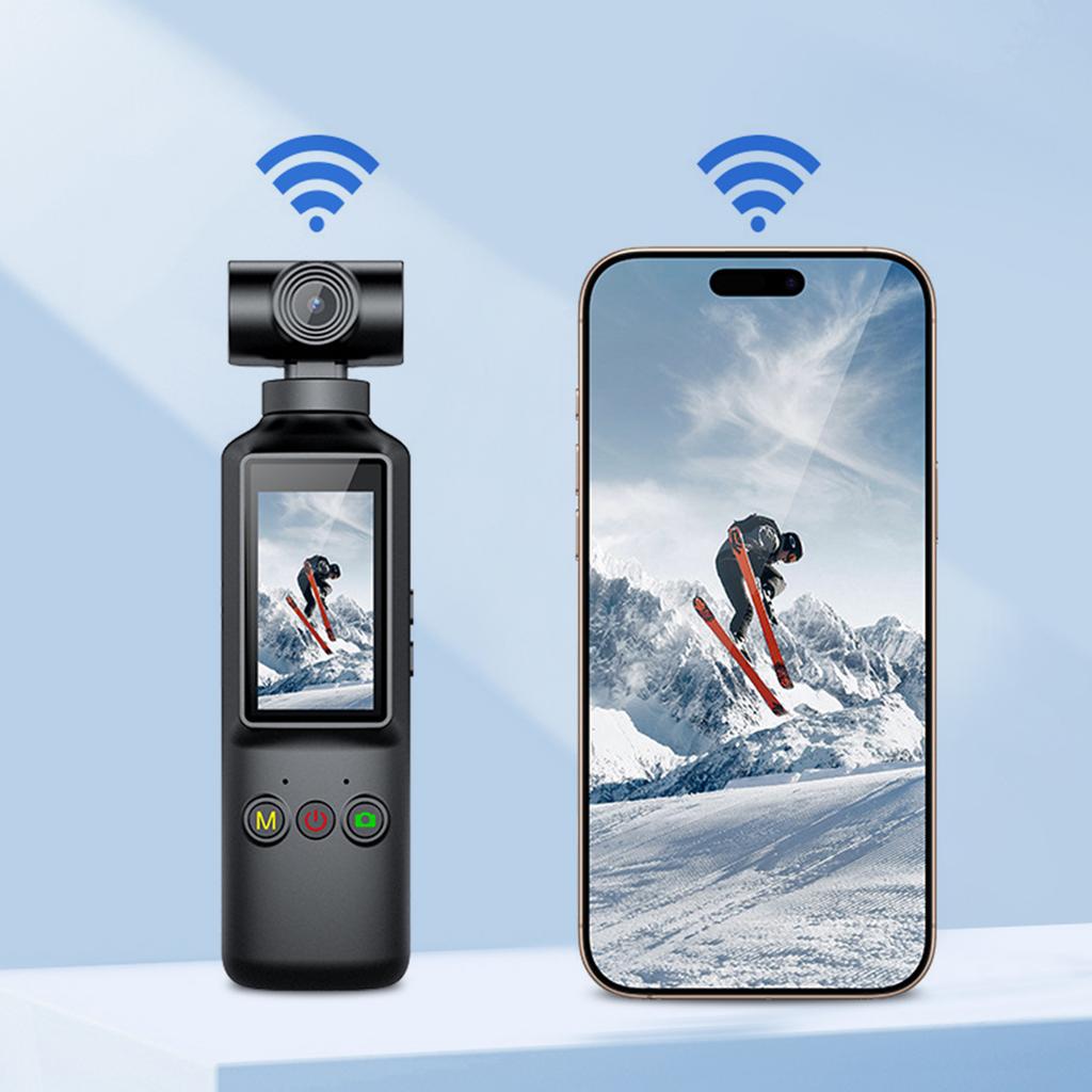 4K Action Camera Handheld Sports Camera Pocket Cam 270 Rotation Camera for Outdoor Sport Travel