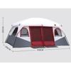 Tent Outdoor Two-Bedroom and One Living Room Double-Layer Sun Protection 6-8-12 People Outdoor Multi-Person Camping Pavilion
