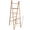 VidaXL Double Towel Rack with 5 Bars Bamboo 50 X 160 Cm