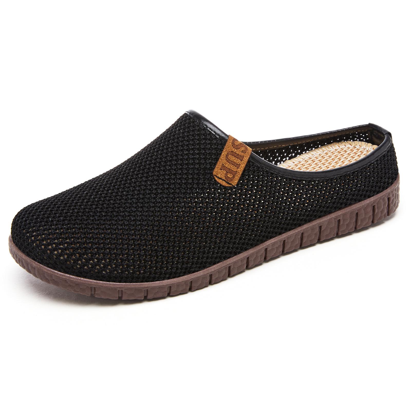 

Breathable Casual Shoes, Low-cut Shoes, Women s Shoes, Half-toe Slippers 41 чорний