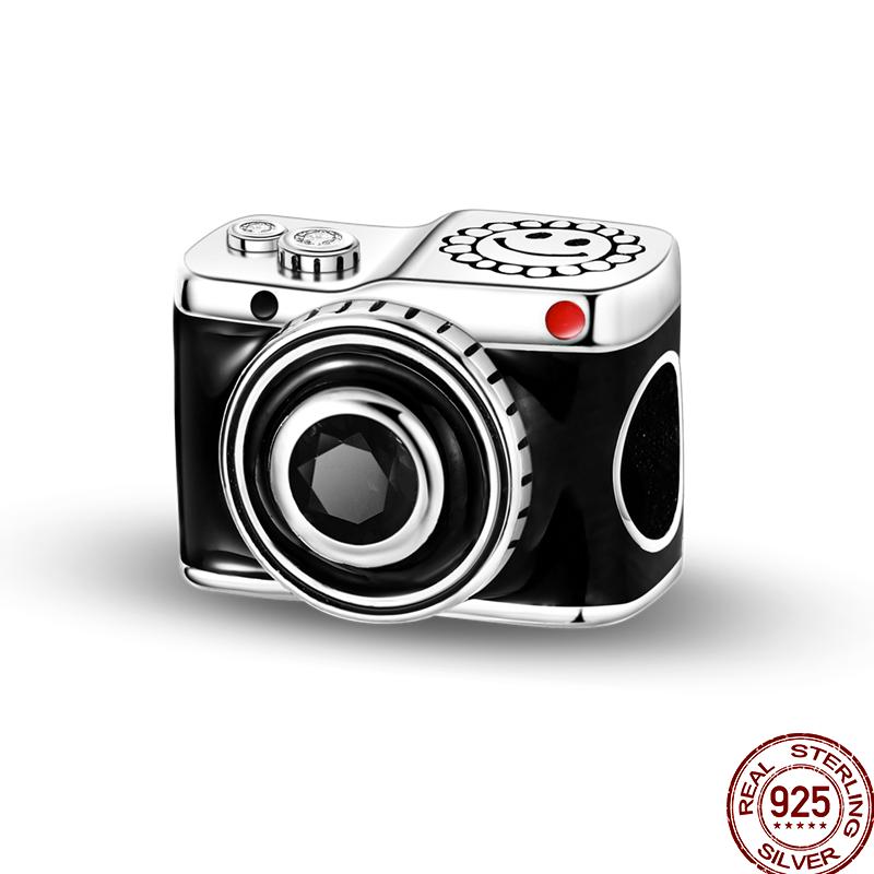 Copper Time Travel Space Travel Camera Bead Pendant Fit 3Mm Original Bracelet Diy Jewelry Gift