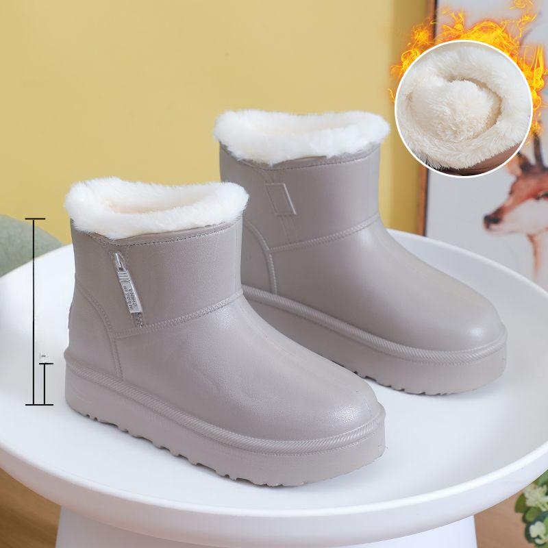 

Зимние ботинки с утолщенным хлопковым наполнителем Водонепроницаемая, морозостойкая и теплая обувь 41 серый