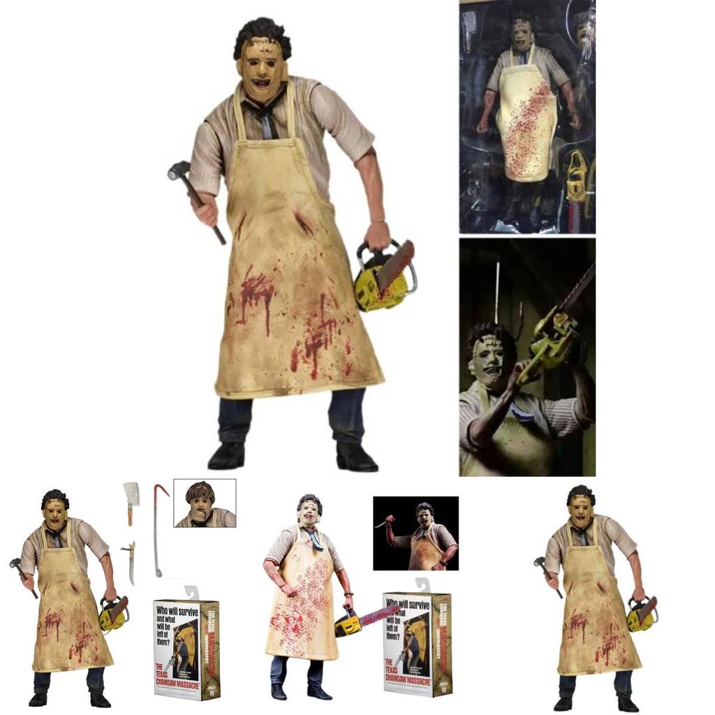 Neca Leatherface 40 Matériau PVC de Haute Qualité 20cm de Haut Figurine de Collection