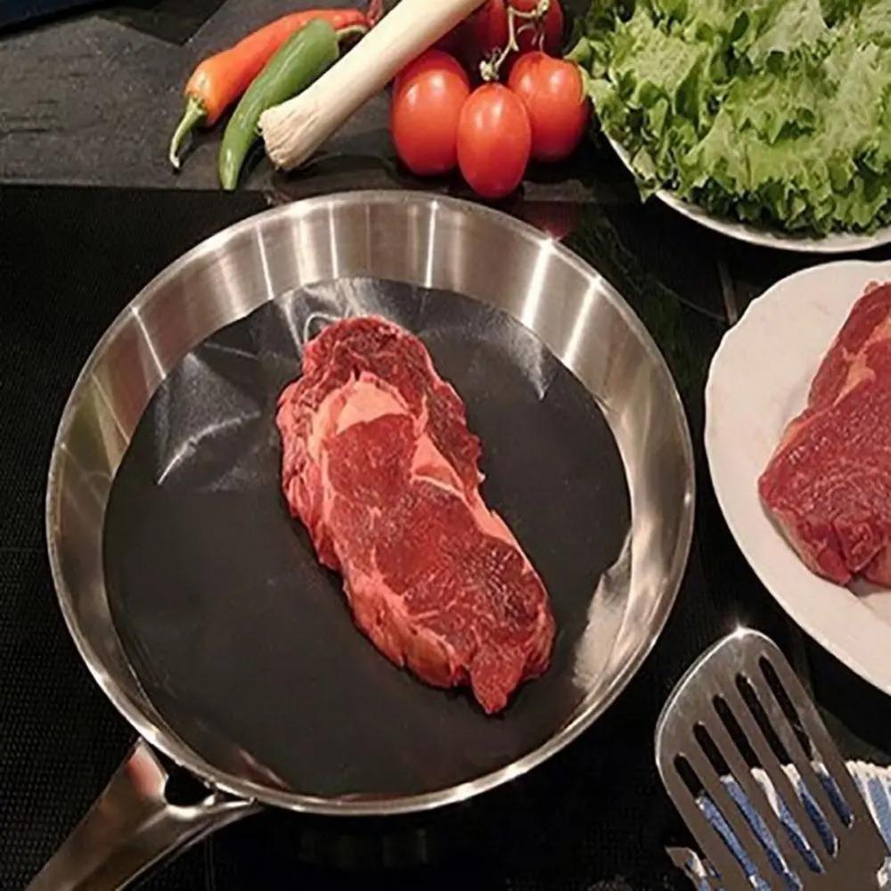 5 BUCĂȚI Mată Rotundă Antiaderentă pentru Grătar, Mată de Copt, Ustensilă pentru Grătar, Foaie de Gătit la Grătar, Reutilizabilă, Rezistentă la Căldură, Pad pentru Grătar Diametru