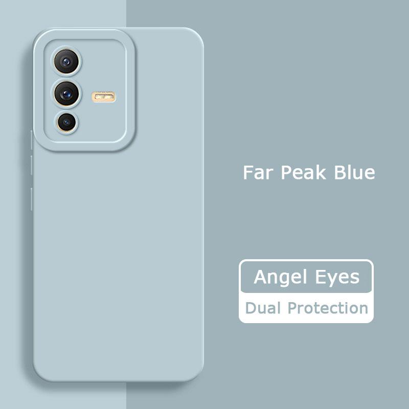 Angel Eyes Square Liquid Silicone Phone Case for VIVO V23 Pro 5G Soft Mobile Cover VIVOV23 V 23 V23Pro 360 Protective Shield Bag