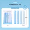 4Pcs Rotating Double-Sided Dot Glue Pen Tape Traceless Adhesive For Scrapbooking Office Supplies Handmade Diary Art Projects