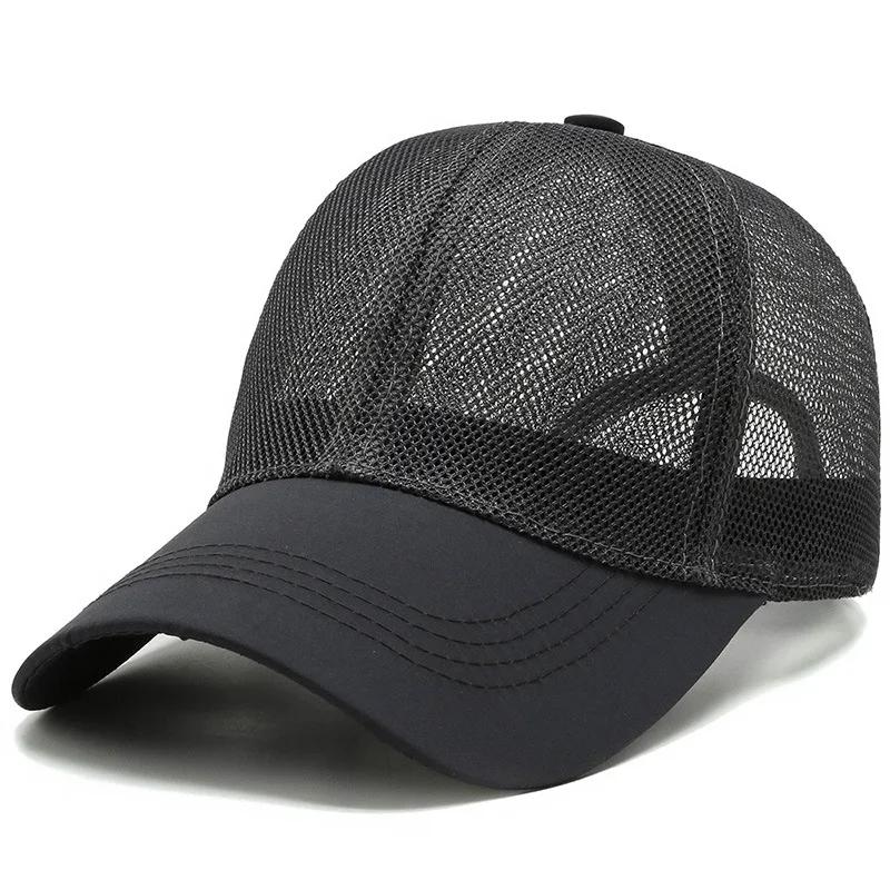 Summer Full Mesh Baseball Cap Unisex Trucker Cap Trucker Caps Men Fishing Hat Quick Dry Golf Running Hat izable Fit Snapback Hat