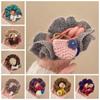 Embroidered Cartoon Animal Hair Rope Large Intestine Circle Bun Rubber Bands Horse Scrunchie  Women