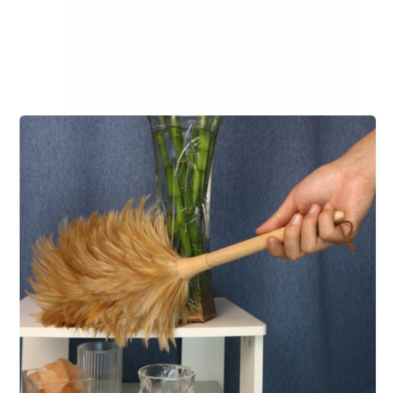 Pure Handcrafted Feather Duster, Old-fashioned Household Duster Cleaning Duster