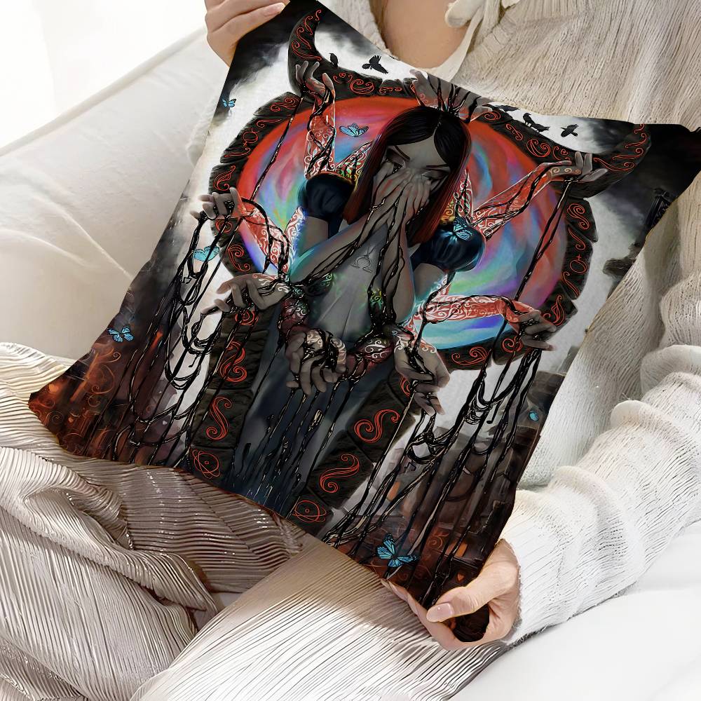 A-Alice M-Madness R-Returns Cushion Cover Inches Farmhouse Decor Home Throw Pillow Covers For Couch Decorations