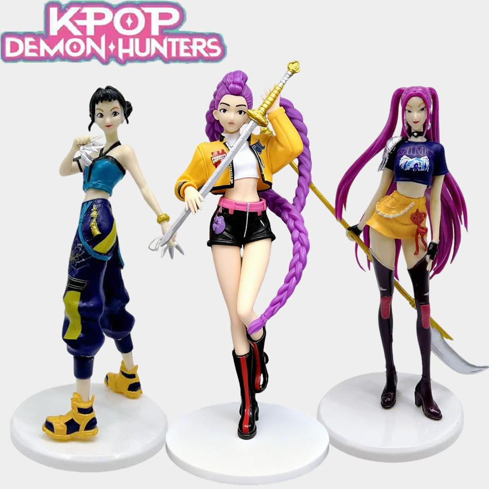 New Kpop Demon Hunters Figure K-Pop Demon Hunters Figures Huntrix Figures Toy Derpys Rumi Mira Zoey Sussy Figurine Ornament