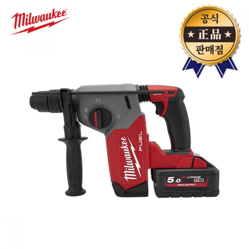 

Перфораторная дрель Milwaukee M18 FHX 502X 5,0 Ач, 2 аккумулятора, 18 В, обычный патрон SDS PLUS, бесщеточный молоток