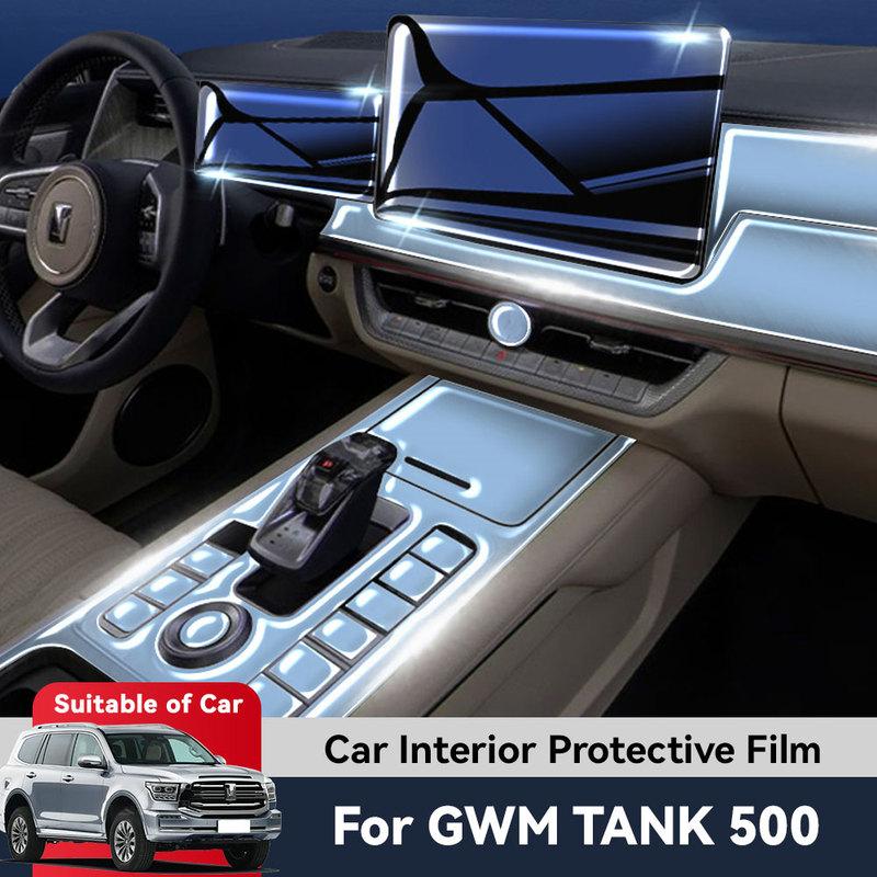Auto Central Control Screen TPU Navigation Anti Scratch Interior Protection Film GPS Navigation For GWM TANK 500 2024