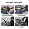 Motorcycle Handlebar Gloves Windproof Waterproof Hand Warmer Plush Lining Protective Gloves for Bike Motorbike Wholesale