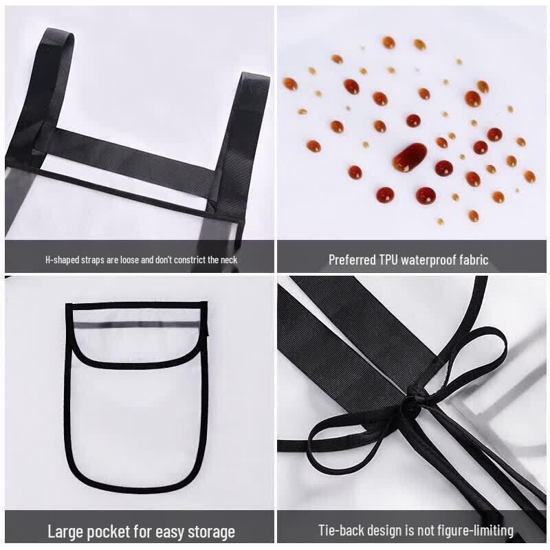 Disposable Waterproof Kitchen Apron for Women