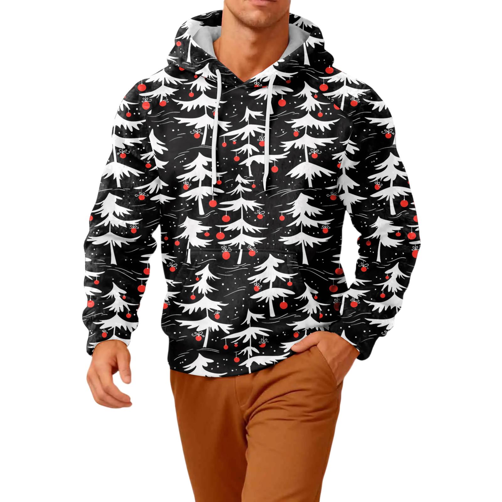 

Мужская повседневная фланелевая толстовка с капюшоном и длинными рукавами XL белый