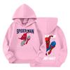 Kids Loose Fit Long Sleeve -Lined Pullover Hoodie with Graphic Print